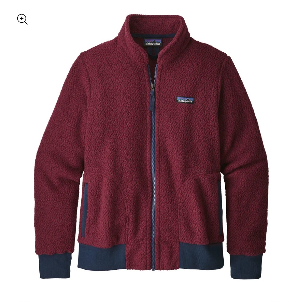 Patagonia Oxide Red and Navy Fleece Jacket